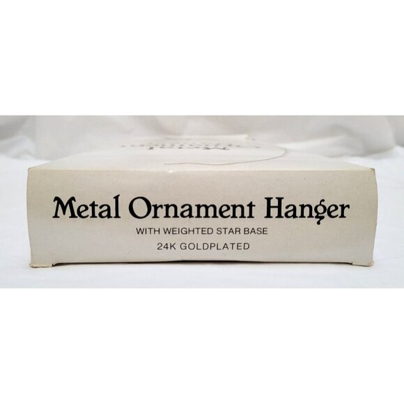 Dept 56  24K Goldplated 13” METAL ORNAMENT HANGER w/Weighted Star Base #77046 - Picture 13 of 13